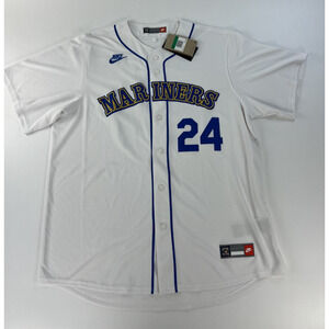 Ken Griffey Jr. Seattle Mariners Nike Throwback Cooperstown Limited Jersey XL